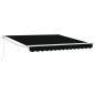 Tenda retrattile manuale vidaXL Nera 300x250 cm