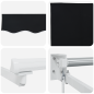 Tenda retrattile manuale vidaXL Nera 300x250 cm