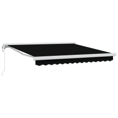 Tenda retrattile automatica nera 300x250 cm