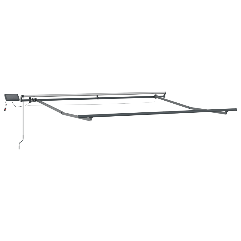 vidaXL Tenda Retrattile Manuale con LED Beige 300x250 cm vidaXL Tenda Retrattile Manuale con LED Beige 300x250 cm