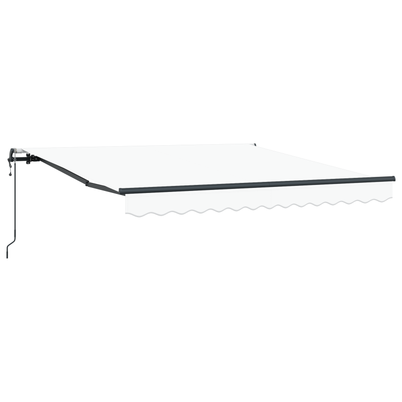 vidaXL Tenda Retrattile Automatica Bianca 300x250 cm vidaXL Tenda Retrattile Automatica Bianca 300x250 cm