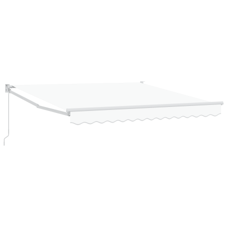 Ombrellone Retrattile Manuale Bianco 300x250 cm