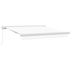 vidaXL Tenda Retrattile Bianca 300x250 cm