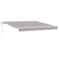 Ombrellone Retrattile Automatico vidaXL Grigio Chiaro 300x250 cm Ombrellone Retrattile Automatico vidaXL Grigio Chiaro 300x250 cm