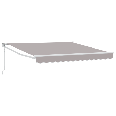 vidaXL Tenda Retrattile Automatica Grigio Chiaro 300x250 cm