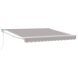 vidaXL Tenda Retrattile Automatica Grigio Chiaro 300x250 cm
