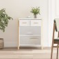 Credenza Bianca 62x38x75 cm in Legno Multistrato Credenza Bianca 62x38x75 cm in Legno Multistrato