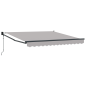 vidaXL Tenda Retrattile Automatica Grigio Chiaro 300x250 cm