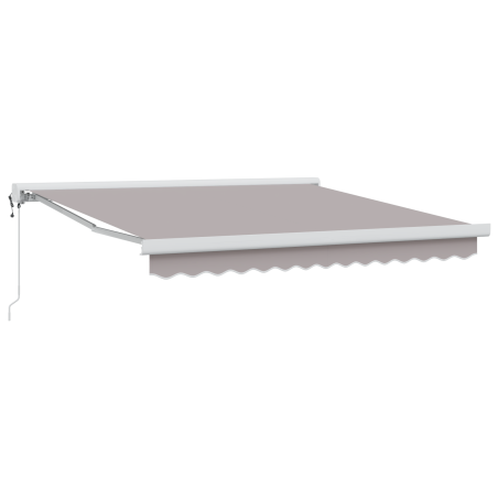 Tenda retrattile automatica vidaXL grigia chiara 300x250 cm