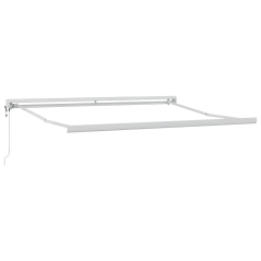vidaXL Tenda Retrattile Automatica Verde e Bianca 300x250 cm