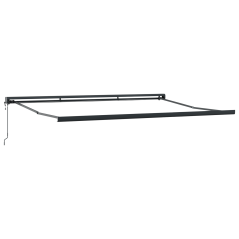 vidaXL Tenda retrattile automatica blu e bianca 350x250 cm