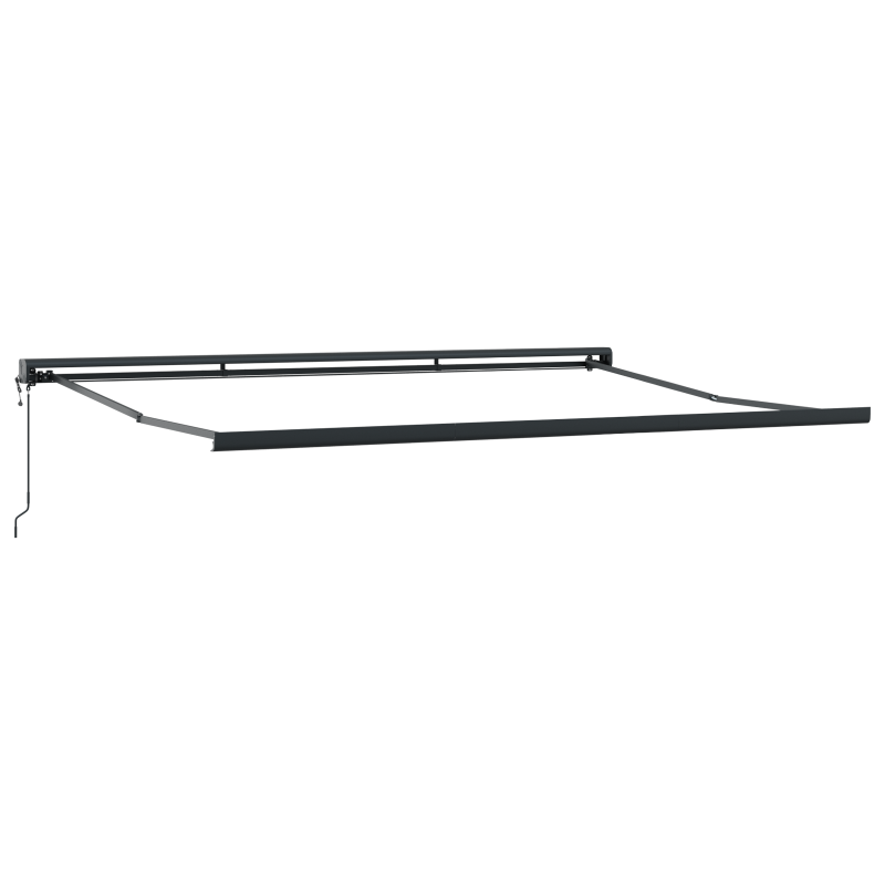 vidaXL Tenda retrattile automatica blu e bianca 350x250 cm