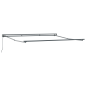 vidaXL Tenda Retrattile Manuale Blu e Bianca 350x250 cm