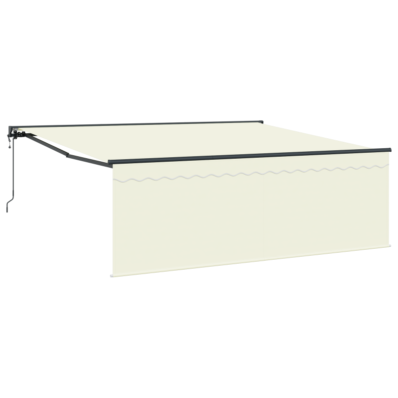 vidaXL Tenda retrattile automatica panna 350x250 cm vidaXL Tenda retrattile automatica panna 350x250 cm