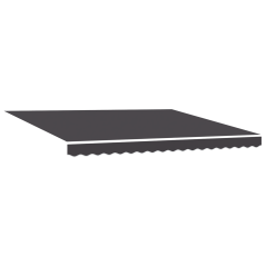 vidaXL Tenda Retrattile Automatica Arancione e Bianca 350x250 cm