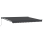 vidaXL Tenda Retrattile Manuale Arancione e Bianca 350x250 cm vidaXL Tenda Retrattile Manuale Arancione e Bianca 350x250 cm