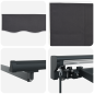 vidaXL Tenda Retrattile Manuale Arancione e Bianca 350x250 cm vidaXL Tenda Retrattile Manuale Arancione e Bianca 350x250 cm