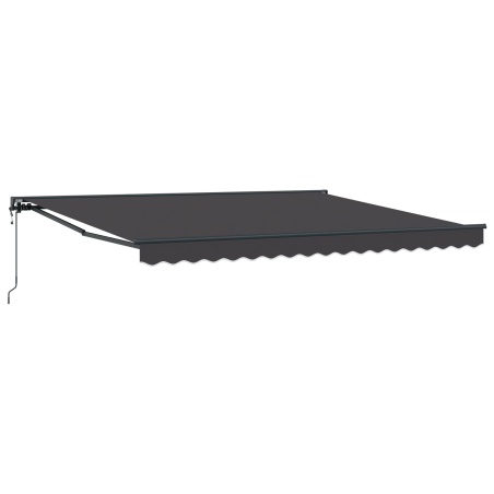 vidaXL Tenda Retrattile Automatica Arancione e Bianca, 350x250 cm