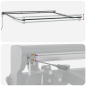 vidaXL Tenda Retrattile Automatica Arancione e Bianca, 350x250 cm