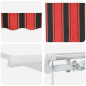 vidaXL Tenda retrattile manuale Antracite 350x250 cm vidaXL Tenda retrattile manuale Antracite 350x250 cm