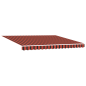 vidaXL Tenda Retrattile Manuale Arancione e Marrone 350x250 cm vidaXL Tenda Retrattile Manuale Arancione e Marrone 350x250 cm