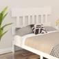 vidaXL Testiera per Letto Bianca 153,5x3x81 cm Legno Massello di Pino vidaXL Testiera per Letto Bianca 153,5x3x81 cm Legno Massello di Pino