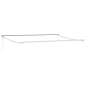 vidaXL Tenda Retrattile Manuale con LED Arancione e Marrone 350x250 cm