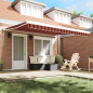 vidaXL Tenda da sole manuale retrattile , Arancione e Marrone, 350 x 250 cm vidaXL Tenda da sole manuale retrattile , Arancione e Marrone, 350 x 250 cm