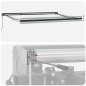 vidaXL Tenda Retrattile Manuale con LED Arancione e Marrone 350x250 cm