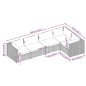 Set Divani da Giardino 5 pz con Cuscini in Polyrattan Marrone Set Divani da Giardino 5 pz con Cuscini in Polyrattan Marrone