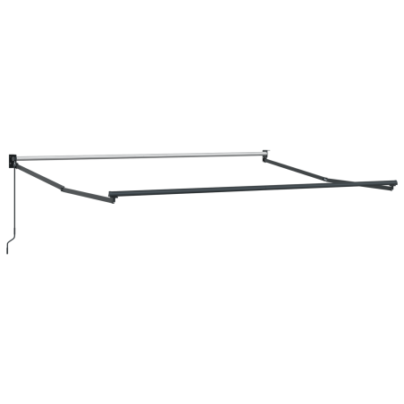vidaXL Tenda retrattile manuale Arancione e Marrone 350x250 cm