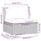 Set Divani da Giardino 5 pz con Cuscini in Polyrattan Marrone Set Divani da Giardino 5 pz con Cuscini in Polyrattan Marrone