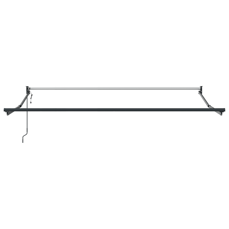 vidaXL Tenda Retrattile Automatica Arancione e Marrone 350x250 cm