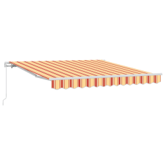 vidaXL Tenda retrattile manuale Gialla e Arancione 350x250 cm