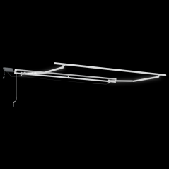 vidaXL Tenda Retrattile Manuale con LED in Giallo e Arancione 350x250 cm