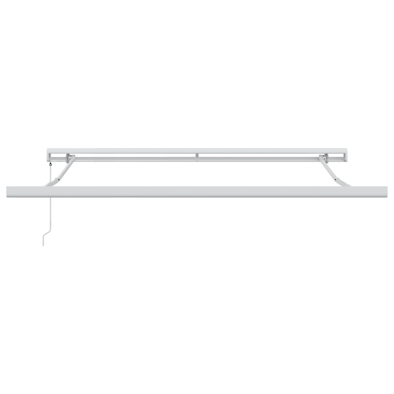 vidaXL Tenda Retrattile Manuale Gialla e Arancione 350x250 cm