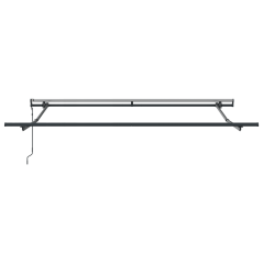 vidaXL Tenda Retrattile Automatica Rigata Rossa e Bianca 350x250 cm