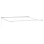 vidaXL Tenda Retrattile Manuale Rigate Rosse e Bianche 350x250 cm
