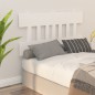 vidaXL Testiera per Letto Bianca 153,5x3x81 cm Legno Massello di Pino vidaXL Testiera per Letto Bianca 153,5x3x81 cm Legno Massello di Pino