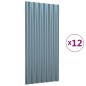 Pannelli Tetto 12pz Acciaio Verniciato a Polvere Grigio 80x36cm Pannelli Tetto 12pz Acciaio Verniciato a Polvere Grigio 80x36cm