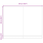 vidaXL Tenda Retrattile Manuale a Righe Multicolore 350x250 cm