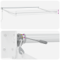 vidaXL Tenda Retrattile Automatica a Strisce Multicolore 350x250 cm vidaXL Tenda Retrattile Automatica a Strisce Multicolore 350x250 cm