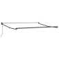 vidaXL Tenda retrattile manuale strisce gialle e grigie 350x250 cm
