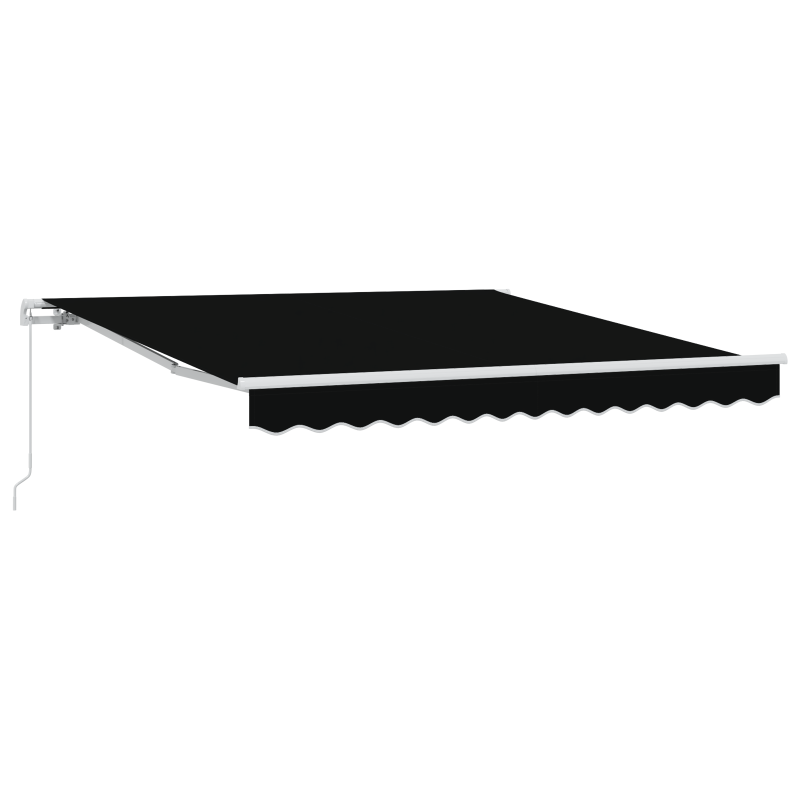 Tenda retrattile manuale vidaXL nera 350x250 cm