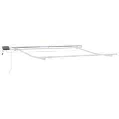 Tenda Manuale Retrattile vidaXL con LED Beige 350x250 cm