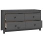 Armadietto Grigio 100x40x54 cm in Legno Massello di Pino Armadietto Grigio 100x40x54 cm in Legno Massello di Pino