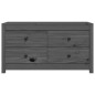 Armadietto Grigio 100x40x54 cm in Legno Massello di Pino Armadietto Grigio 100x40x54 cm in Legno Massello di Pino