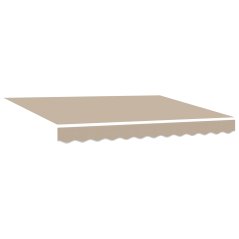 vidaXL Tenda Retrattile Automatica Beige 350x250 cm