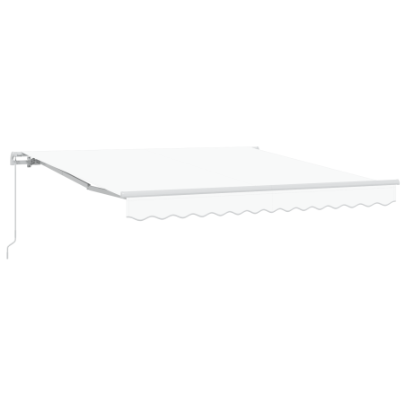 vidaXL Tenda Retrattile Manuale Bianca 350x250 cm