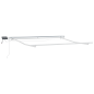 vidaXL Tenda Retrattile Manuale con LED Bianca 350x250 cm